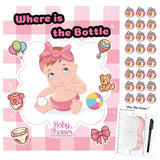 Pin The Pacifier On The Baby Game - Shower Games, Funny Activities, Party Supplies Favors For Adults, Girl, Boy