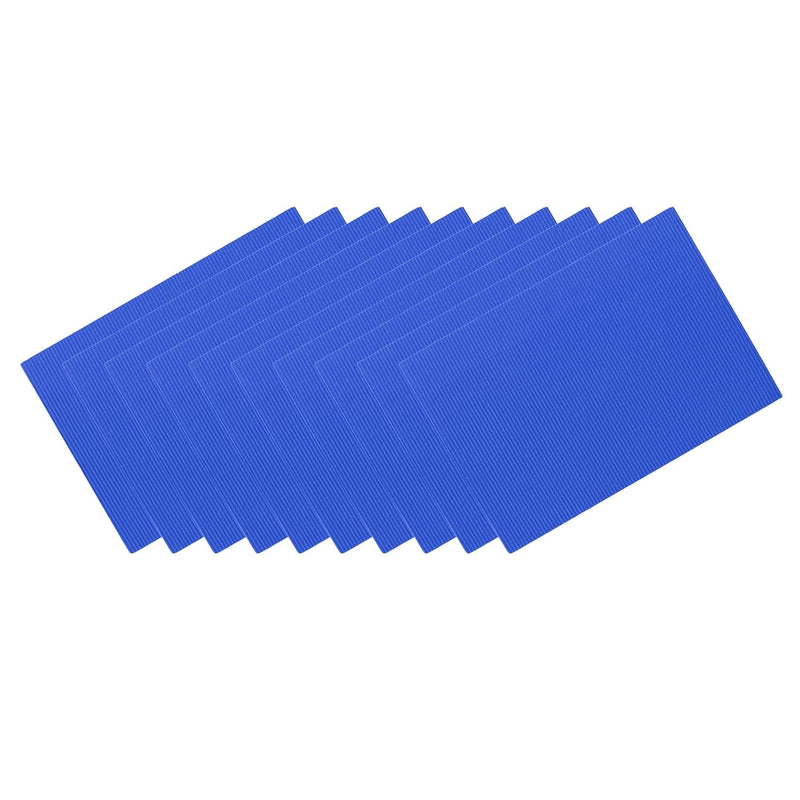 10 Pack 7.87X11.88 Inch Corrugated Cardboard Paper Sheets Diy Projects Blue Fo