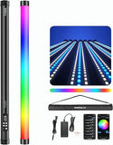 TLX2 RGB Tube Light 2FT Full Color Portable LED Video Light with App DMX Control
