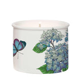 Portmeirion Botanic Garden Ceramic Coconut Wax Candle Hydrangea Macrophylla by Wax Lyrical (Hydrangea)
