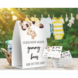 How Many Gummy Bears Are In The Jar, Gummy Bears Baby Shower Games, Gummy Bears Theme Baby Shower - One Sign And 50 Cards (Ges10)