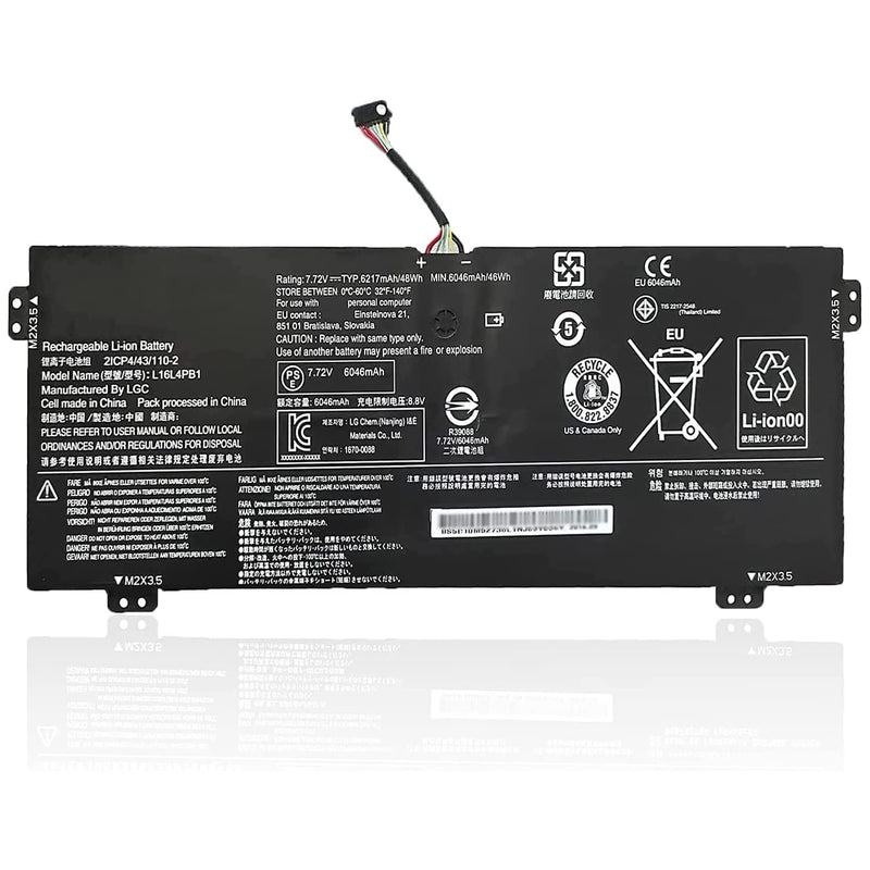 L16L4Pb1 L16C4Pb1 Laptop Battery 7.72V 48Wh 6217Mah Compatible With Lenovo Yog