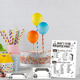 What'S Your Rapper Name For Baby Shower Game, Birthday Party Decoration, Pack 1 Sign And 30 Name Stickers, Baby Shower Games, Gender Neutral Party Supplies(Mzg11)