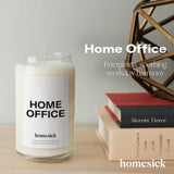 Scented Candles For Home (Home Office) - 13.75 Oz Long-Lasting Natural Soy Wax Blend Jar Candle Gifts For Women & Men, 60-80 Hours Burn Time - Notes Of Fresh Air, Water Lilies & Amber