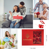 Mothers Day Gift For Mom Grandma Roses Flowers With Blind Box Pearl Necklace For Valentine'S Gift For Her, Girlfreind, Wife, Women, Artificial Flower Preserved Roses For Delivery, Birthday Gifts For Her Red