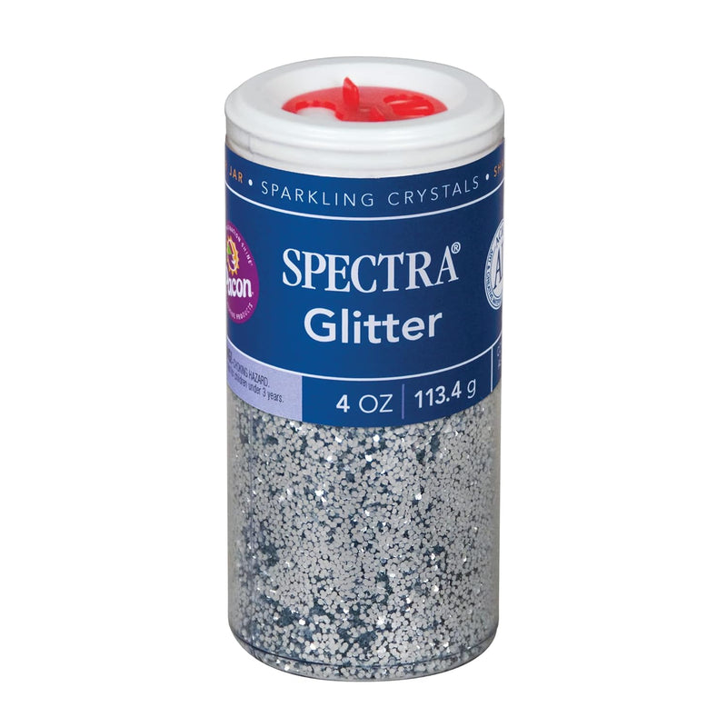 Arts & Crafts Glitter, Silver, 4 Oz., 1 Jar