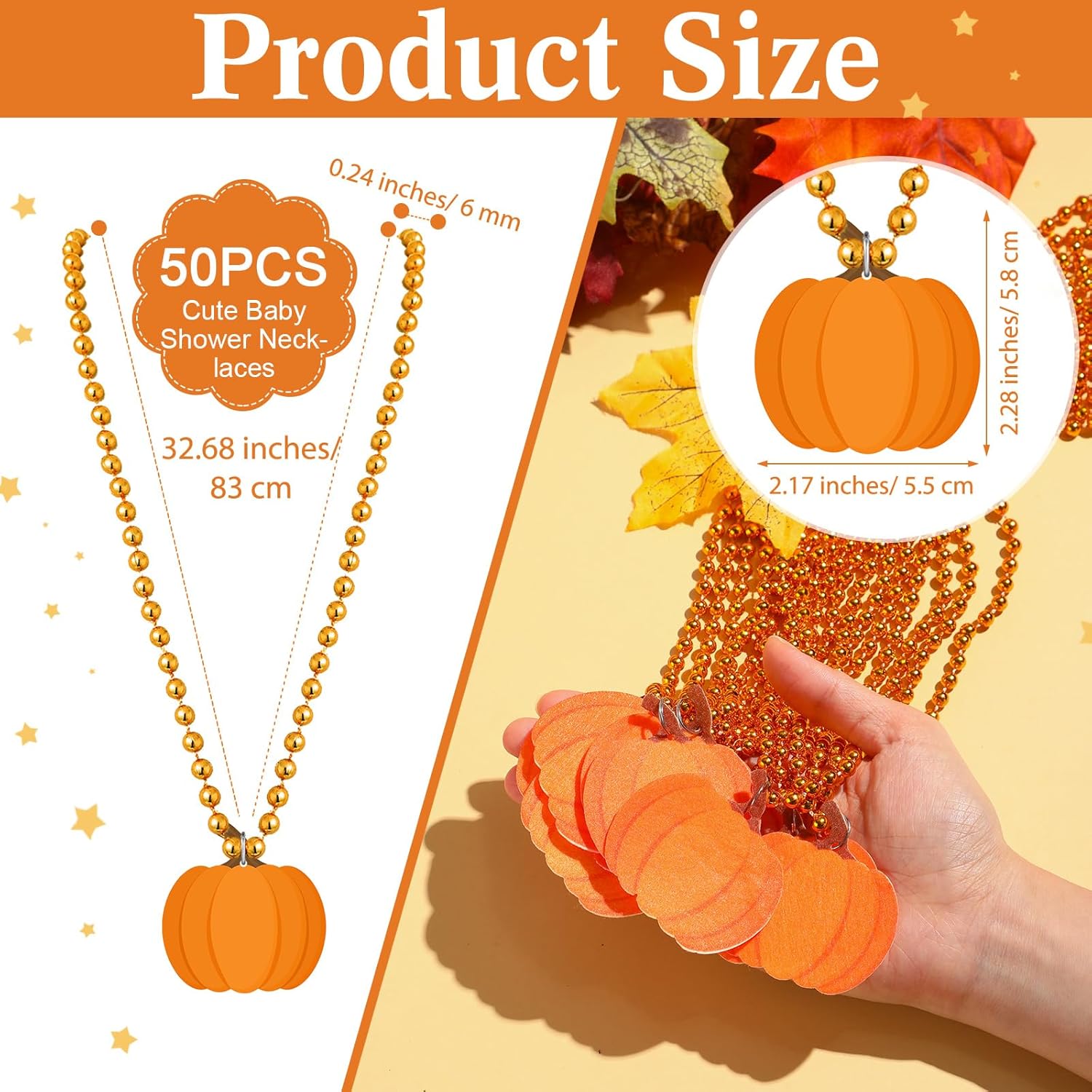 51 Don'T Say Baby Shower Game Including Autumn Pumpkin Baby Game Sign Wooden Pumpkin Table Sign And 50 Felt Pumpkin Necklaces Gifts For Gender Reveal Party Favors Baby Shower Prizes