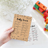 Baby Shower Game (50 Cards), Fun Baby Trivia Shower Games Activity For Boy Or Girl, Kraft