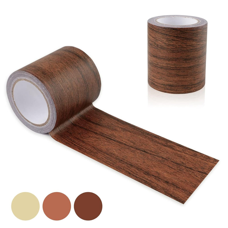 2 Roll Wood Colored Grain Tapes, Floor Repair Patch Textured Adhesive,