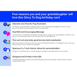 Granddaughter, As You Turn Another Year Older, Remember Anything'S Paws-Ible No Matter Your Age! Happy Birthday Card With Greeting Card Mailing Envelope