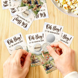 50 Pack Let The Adventure Begin Baby Shower Scratch Off Game Cards, Woodland Baby Shower Scratch Off Games Cards For Birthday Christmas Winter Holiday Party Diaper Raffle Game Gender Reveal