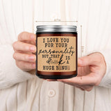 Candles For Men, Valentine'S Day Gifts For Him, I Love You, Husband Candle - Blue Collar Presents For Men, Bf, Husband - Funny Anniversary, Birthday, Valentines Gifts For Boyfriend, Fiance, Gay
