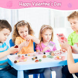 Valentines Day Cards For Kids School, 28 Sets Valentines Day Cards Natural Gemstone Crystals Rocks Minerals Bulk, Valentine Exchange Card For Kids Girls Boys School Class Classroom Party Favors (#1)