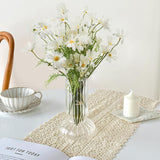 Artificial Daisy Flowers 12Pcs Artificial Flowers Silk Daisies With Stems Real Look For Home Wedding Garden Vase Decor (White)