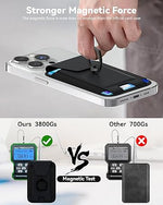 3-in-1 Magnetic Wallet with Ring Stand & Privacy Flap for iPhone 15/14/13/12 - Black