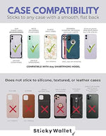 The Sticky Wallet – Spandex Stick-on Phone Wallet with Double Pocket & Strap