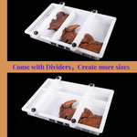 Large Adjustable Epoxy Mold With Divider-23.6X15.7X3 In No-Seal Resin Mold Integrated Clamping System, Perfect For Beginners & Experienced Artists Alike - Ideal For Creative Resin Art Projects