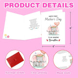 First Mother'S Day Card For Daughter From Mom Dad Cute Elephant 1St Mothers Day Gifts For Daughters Stepdaughter Happy First Mothers Day To My Amazing Daughter Greeting Card With Envelope