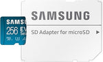 256GB microSDXC Memory Card + Adapter, 160MB/s, UHS-I, U3, V10, A2