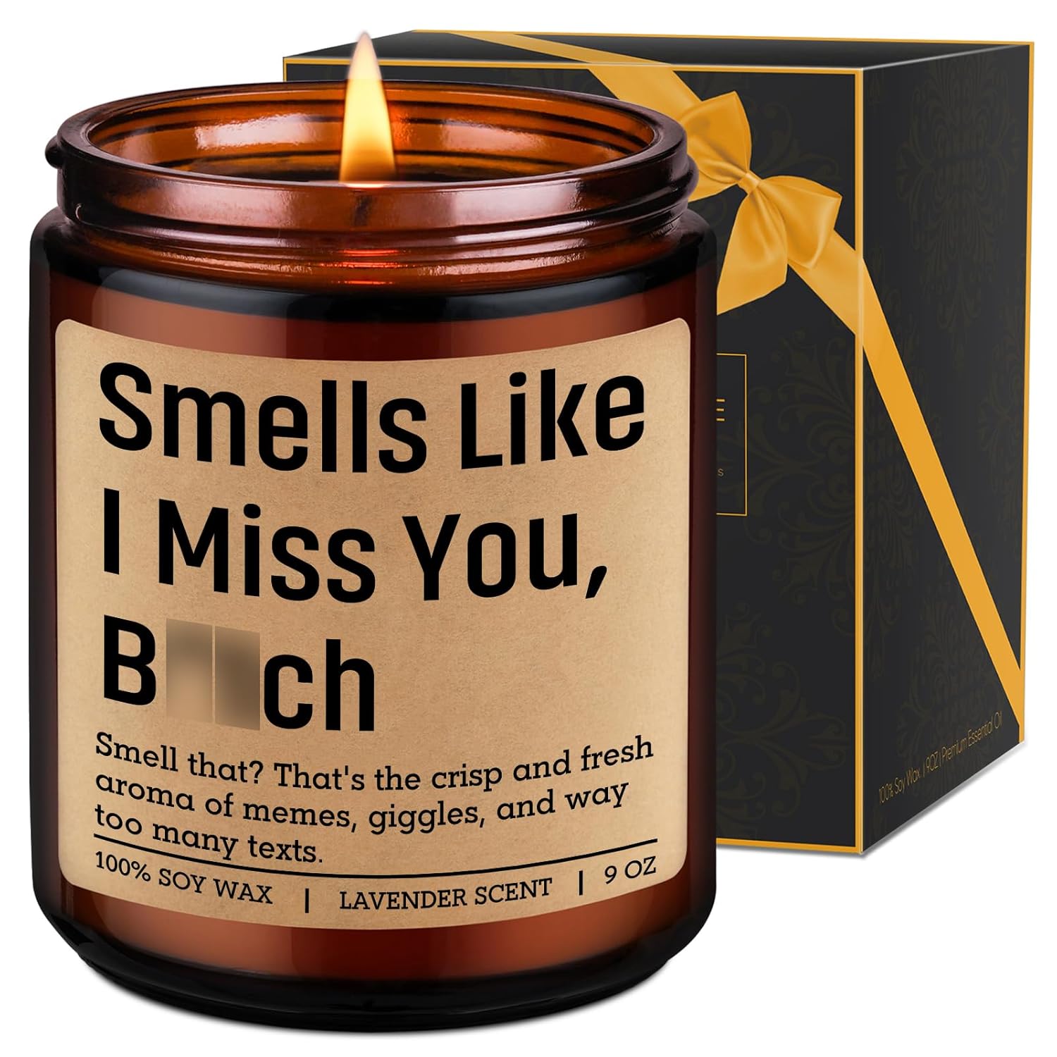 Scented Candle - Long Distance Gifts, I Miss You Gifts For Her, Him, Best Friend - Long Distance Friendship, Moving Away, Going Away, Galentines, Birthday Presents For Bestie, Bff, Women, Sister