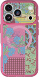 iPhone 17 Pro Lumen Series Case Pink Floral Patchwork MagSafe Protective Cover