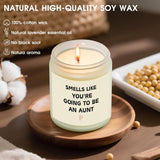 Pregnancy Announcement For Aunt, Auntie Baby Announcement - Promoted To Aunt Gifts, New Aunts Gifts, Baby Reveal Gift For Bestie Sister Friend Lavender Soy Candle