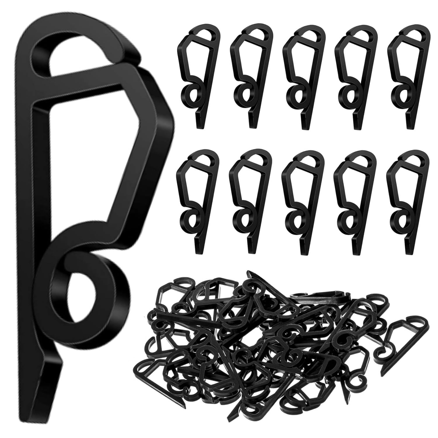 Christmas Light Clips Outdoor Gutter Hooks, 120 Pcs Gutter Clips For Hanging Outdoor Lights, Holiday Gutter Hanger Hook Plastic Weatherproof For Halloween Christmas Decor String Light