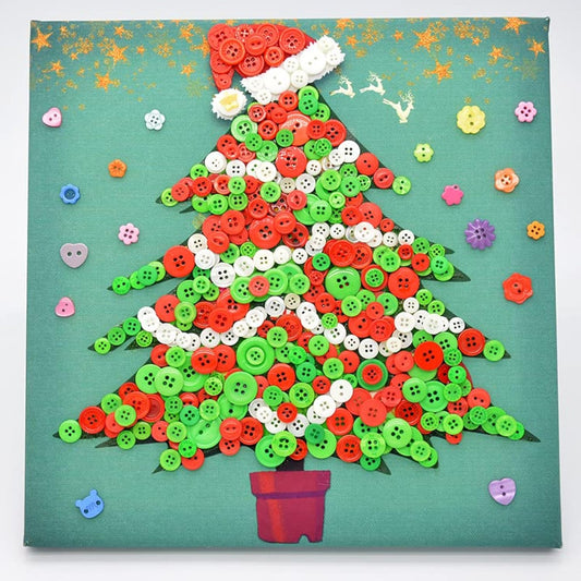 1600Pcs Chrismas Buttons Red Green White Buttons For Crafts Assorted S
