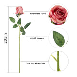 Exoment Silk Rose Flower Artificial Roses With Long Stems For Diy Wedding Bouquets Centerpieces Bridal Shower Party Home Decor1