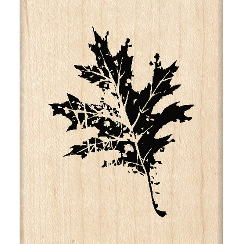 Inkadinkado Wood Mounted Rubber Stamp G, Oak Leaf