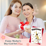 Happy Birthday Mon Card - 5.5"X8" Singer Design Mom Birthday Card With Envelope Mother'S Day Gift For Grandma Wife Sister