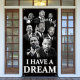 Martin Luther King Jr. Day Door Cover 71×35 Inch African American Decor