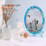 Resin Mold For Photo Frame, Picture Frame Silicone Molds With Stand Holder, Rectangle & Oval Frame Molds For Resin Casting, Diy Personalized Photo Frame For Handmade Gifts Home Decor(2 Set)