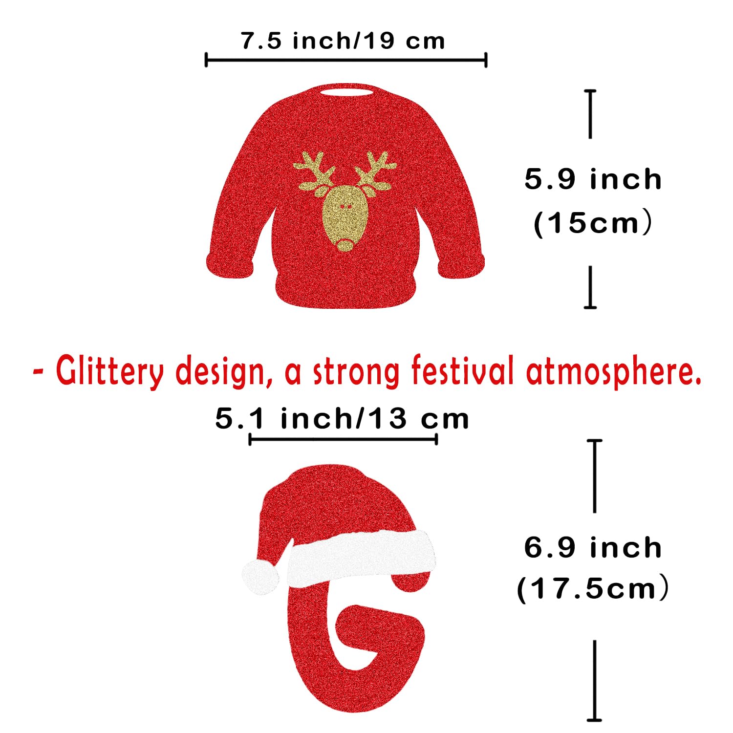 Christmas Party Decorations - Let'S Get Ugly Banner, Sweaters Garland For Ugly Christmas Sweater Party Decorations