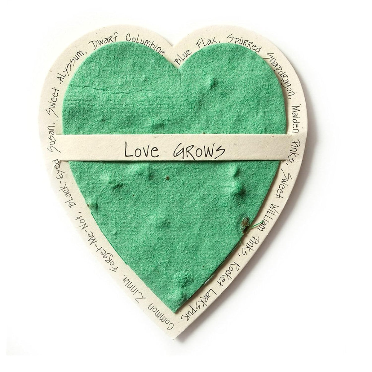 Bloomin Mini Sage Green Heart-Shaped Seed Paper Enclosure Cards 9 Card Set - Perfect For Valentine'S Day, Mother'S Day And Wedding Anniversaries! Size: 2.25 X 2.25 By Bloomin
