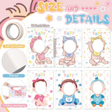 6 Pcs 6 Pcs Blindfolded Baby Shower Games Feed Me Baby Shower Games Funny Feed Blindfolds Activities Play Food Feeding Party Supplies For Guests Gender Reveal (Regular)