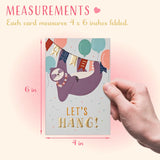 Valentines Day Cards For Kids School, 36-Pack Animal-Themed Funny Valentine'S Exchange Cards For Classroom With Gold Foil And Emboss Details, 4 X 6 Inches, Blank On The Inside, Envelopes Included