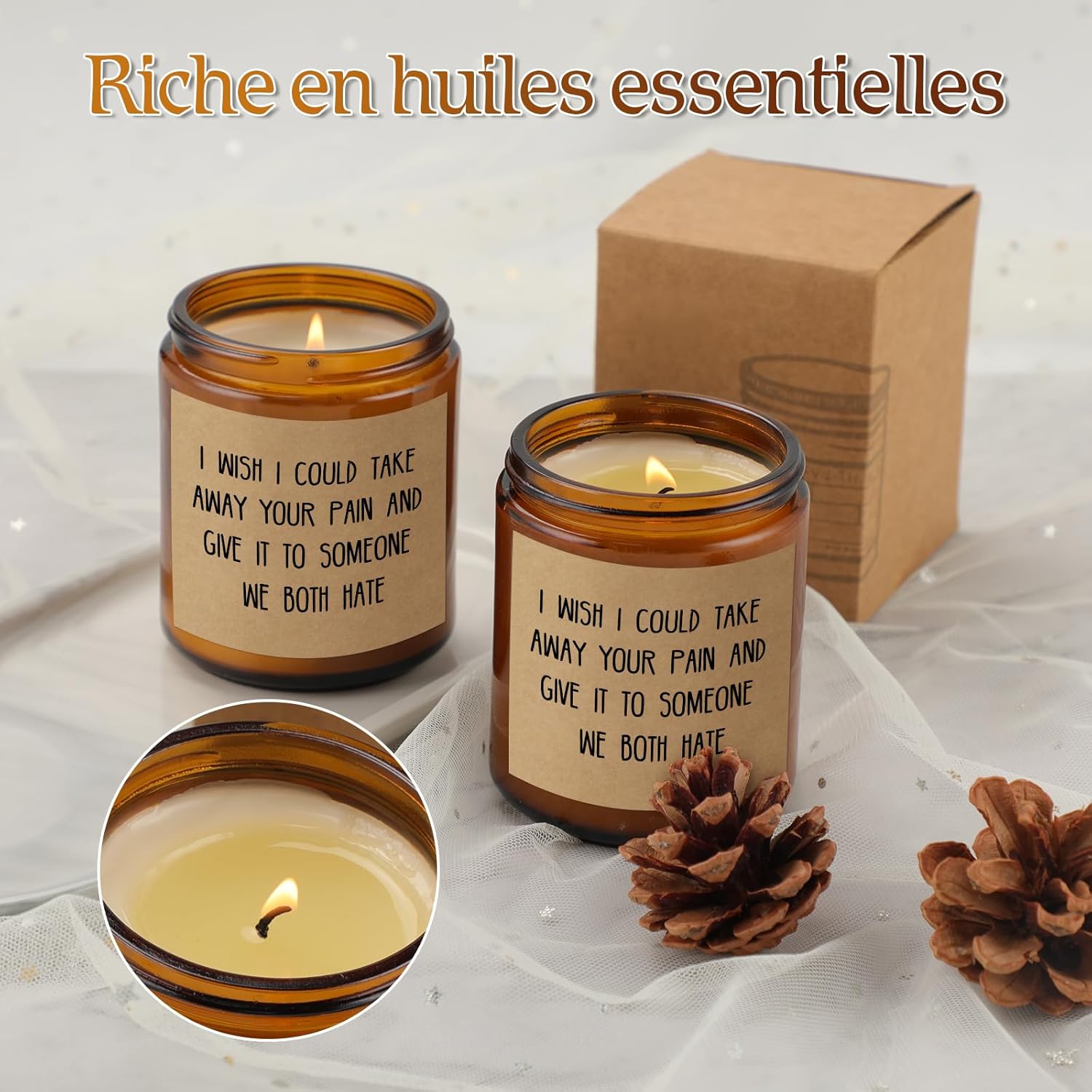 Get Well Gifts For Women Men, Get Well Soon Gift For Women After Surgery, Encouragement Inspirational Gifts For Women Friends Sister Mom, Get Well Lavender Natural Soy Wax 7Oz Scented Candles