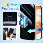 2-Pack Privacy Screen Protector for Google Pixel 9/9 pro 5G, Tempered Glass, High Clarity, Anti-Spy