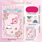 Tea Party Games: Pin The Tea Cup With 24 Pcs Stickers, Large Games Poster For Girls' Birthday Party