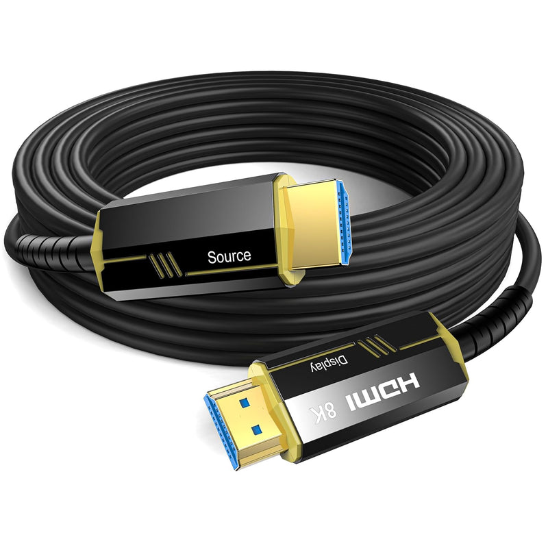 8K Fiber Optic Hdmi Cables 30Ft, 48Gbps Ultra High Speed Hdmi 2.1 Cable, 8K@60