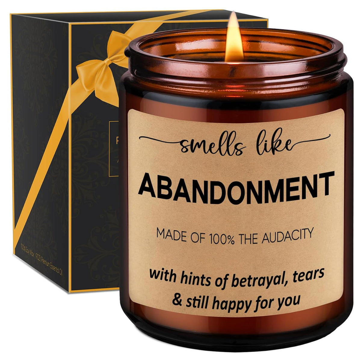 Scented Candles - Friends Moving Away, Coworker Leaving Ideas, Funny Retirement Gifts For Women, Men - Goodbye, Going Away, Farewell Gifts For Coworkers, Boss, Work Bestie, Woman, Best Friend