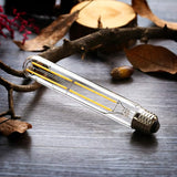 4 Pack T10 Tubular LED Edison Bulbs 6W 60W Equivalent 3000K Warm White Dimmable E26 Base