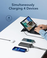 10000mAh Portable Charger for iPhone, Built-in Cables, Fast USB C Power Bank