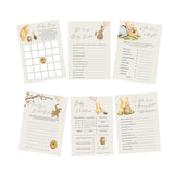 Vintage Winnie Baby Shower Games Bundle For 20 Guests Classic Gender Neutral Bingo Card Pooh Party Game First Birthday Supplies