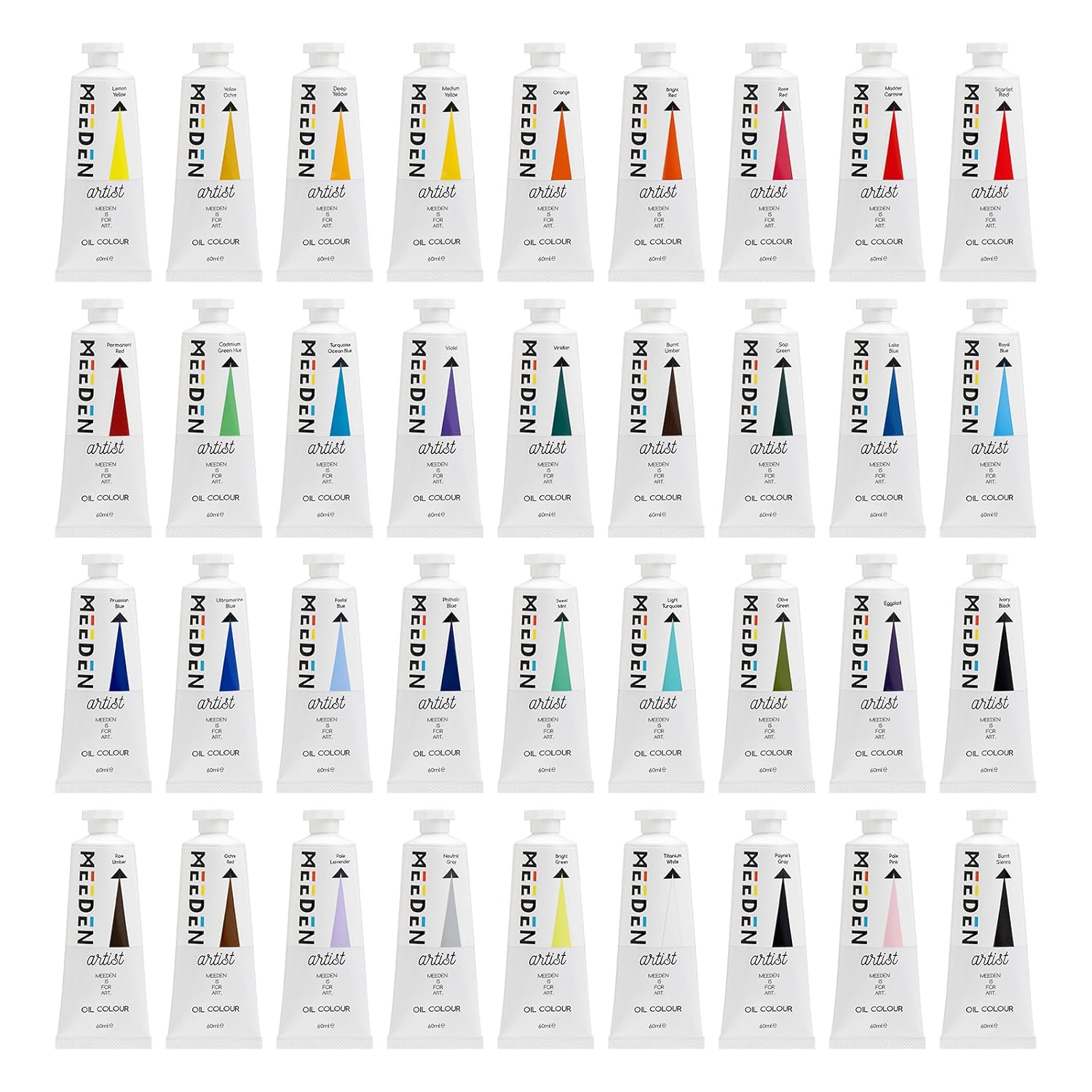 Artist Oil Paint Set - 36 Colors X 60Ml/2Oz Tubes - Art Supplies For Canvas Painting