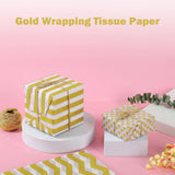120 Sheets Of Gold Wrapping Tissue Paper, 13.5X20 Inches Gift Wrapping Paper, Carft Party Favor Decoration For Handicrafts (35X50Cm)