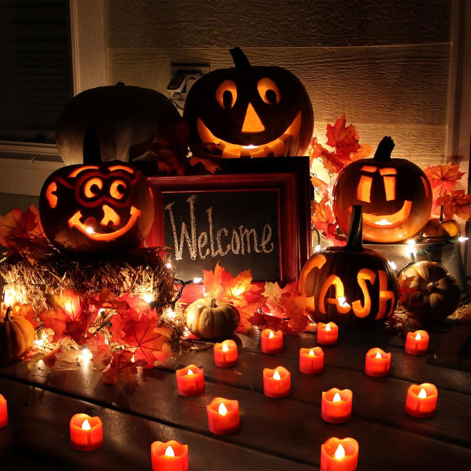 Red Remote Control Flameless Tealight Candles,Cr2450 Battery Powered Votive Candles With Timer,Electric Fake Candle For Home, Christmas Decoration,Pack Of 12