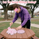 3 Sets Baby Shower Games Funny Activities - Funniest Baby Shower Game Ever, Ice Breakers For Boy Or Girl, Cotton Craze Challenge (Pink)