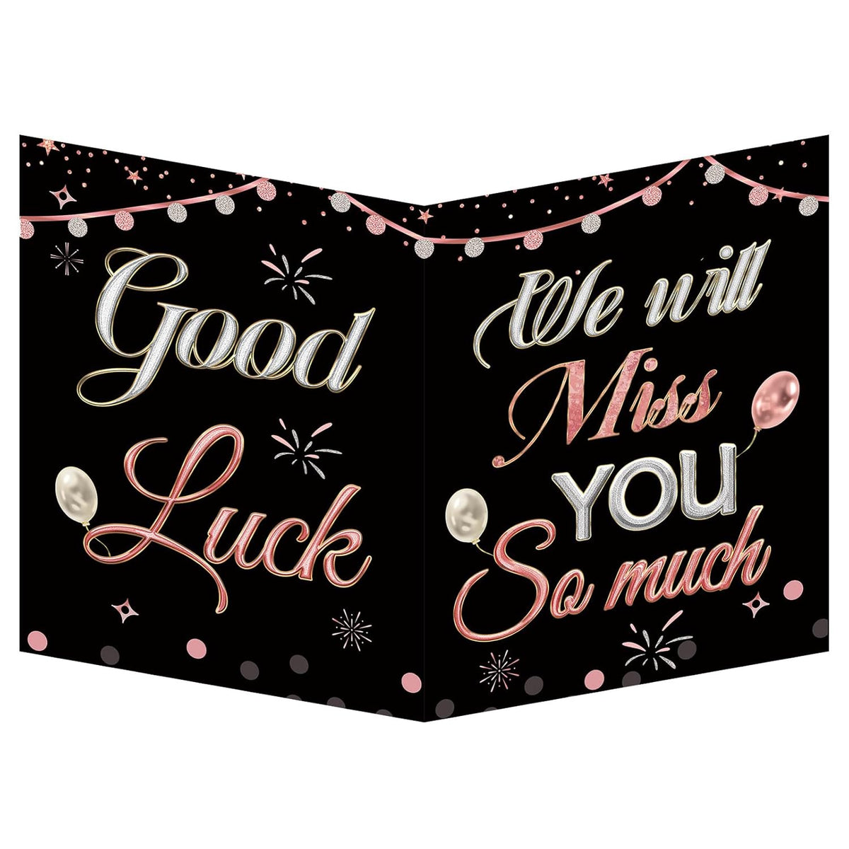 Jumbo Farewell Card For Women Coworkers, Large Retirement Card With Envelope, Farewell Party Decorations, Going Away Gifts For Colleages Women Her 13.8 X 21.6 Inch (Rose Gold)
